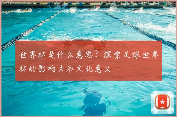 世界杯是什么意思？探索足球世界杯的影响力和文化意义